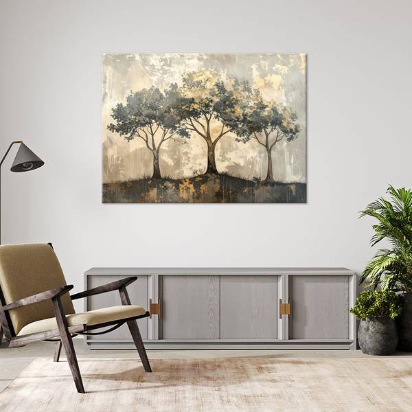 Wandbild Bäume 100 x 70 cm