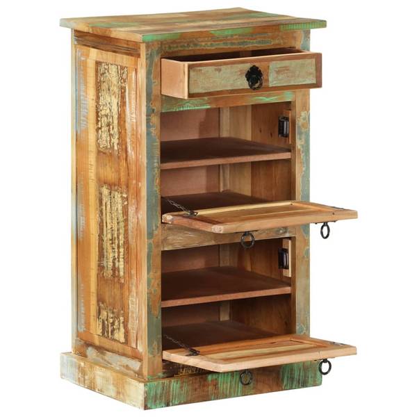 Schuhschrank 243974 Holzwerkstoff - Massivholz - 38 x 85 x 50 cm