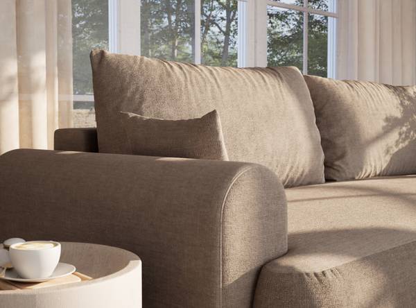 Sofa mit Schlaffunktion Toluca Graubraun