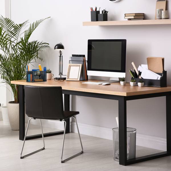 Schreibtisch Organizer mit 9 Fächern Grau - Stahl - 22 x 11 x 11 cm