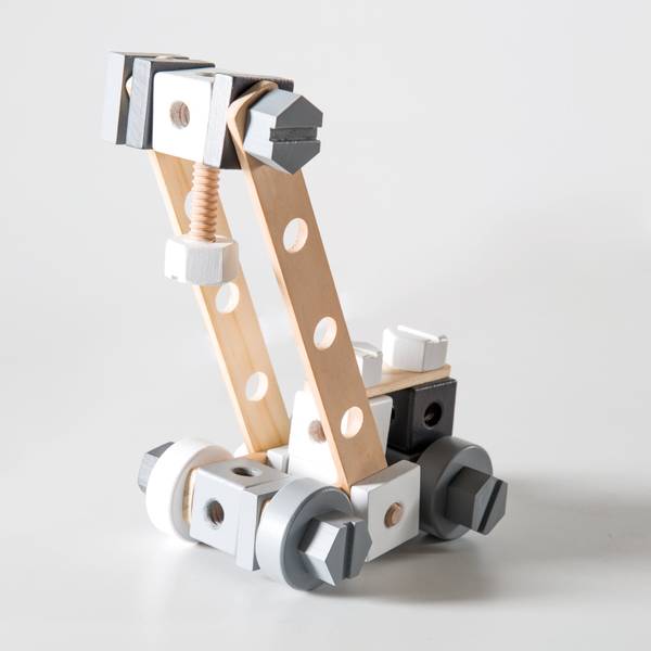 Jeu de construction en bois Marron - Bois manufacturé - 30 x 5 x 25 cm