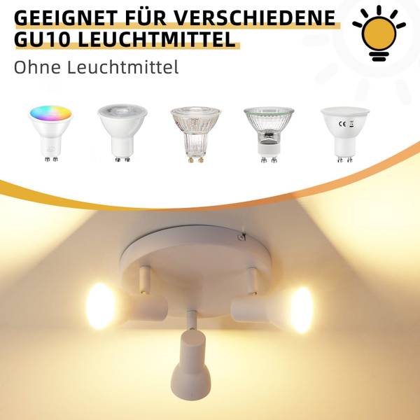 Deckenleuchte Louthan Weiß