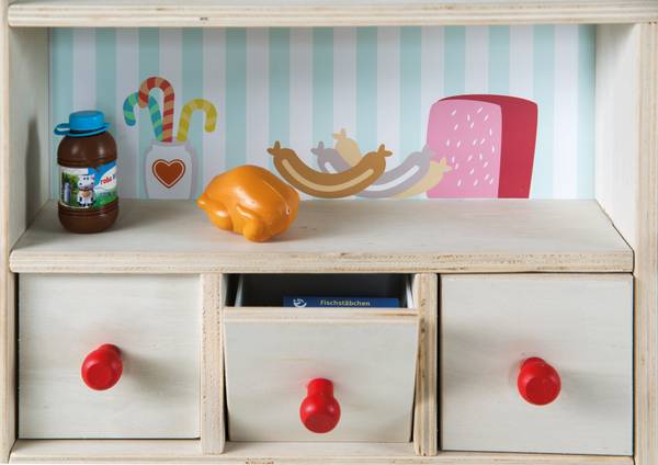 Verkoopkraam 480021ZU bruin - plaatmateriaal op houtbasis - 89 x 115 x 75 cm