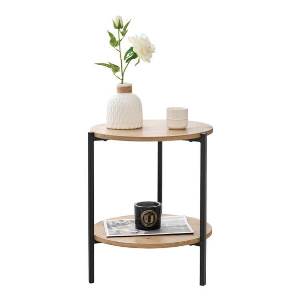 Beistelltisch Kuopio Beige - Metall - 40 x 50 x 40 cm