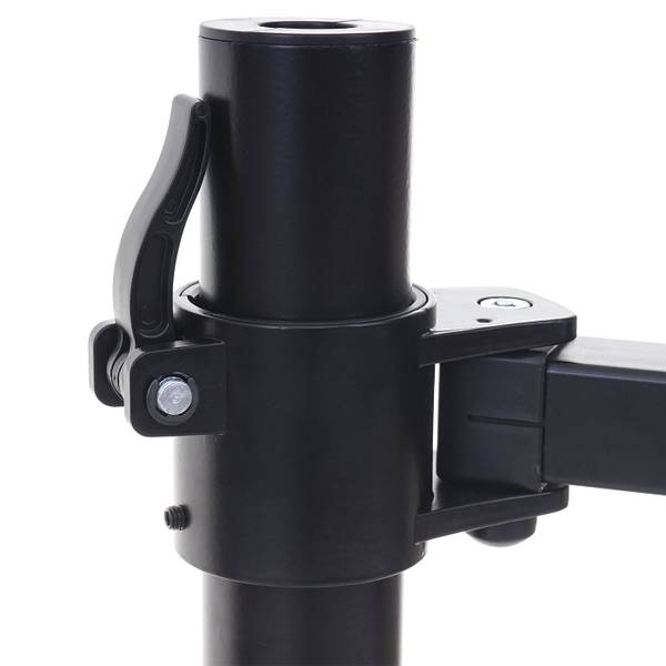 Support d'écran D38 bras rotatif Noir - Acier - 12 x 43 x 43 cm