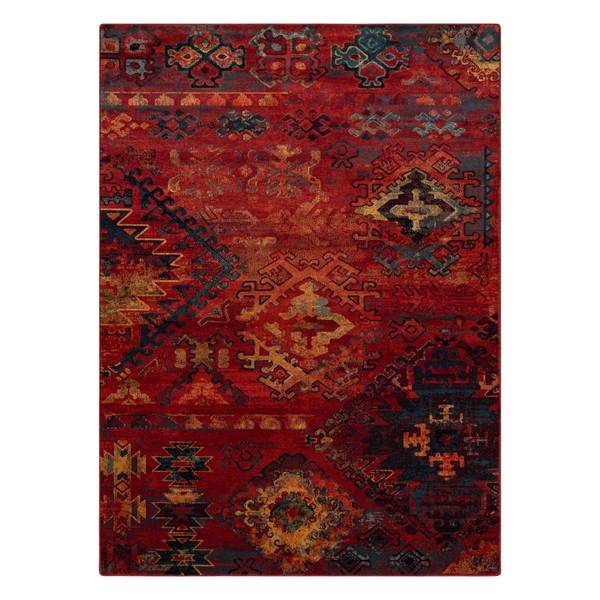 Teppich P18002 Rot - Wolle - 200 x 1 x 300 cm