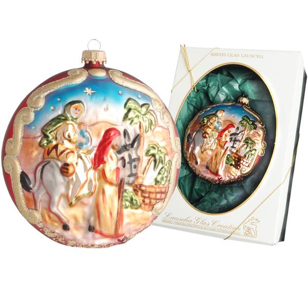 Weihnachtstaler Bethlehem 1-tlg. Glas - 11 x 12 x 4 cm