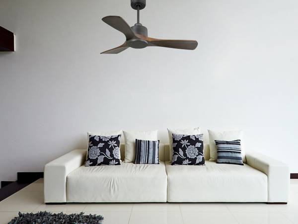 Deckenventilator Principe Schwarz - Metall - 106 x 32 x 106 cm