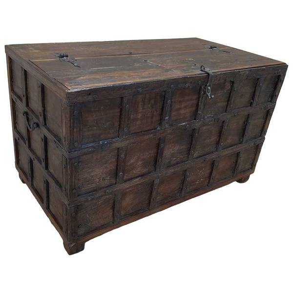 Truhe 4523300774 Braun - Massivholz - 118 x 74 x 65 cm