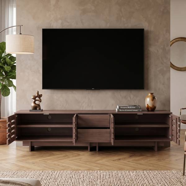 Tv-lowboard CL-RM Braun - Holzwerkstoff - 200 x 55 x 40 cm