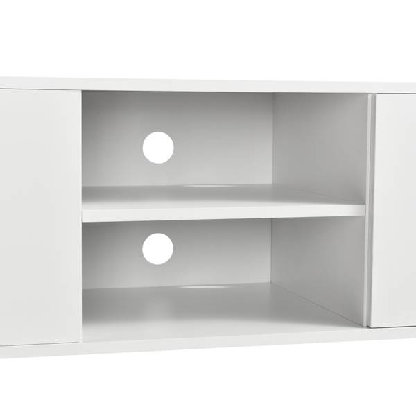 Meuble TV Laugar Blanc - Bois manufacturé - 40 x 38 x 120 cm