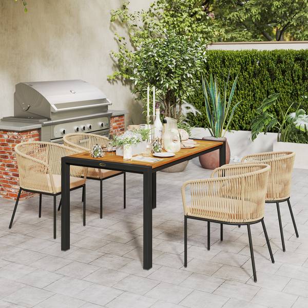 5er Set Rattan Gartenmöbel 861-099V90KK kaufen