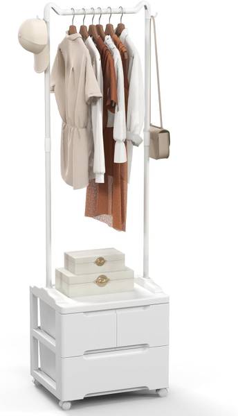 Kleiderständer VH33725ITDE Weiß - Kunststoff - 38 x 157 x 46 cm
