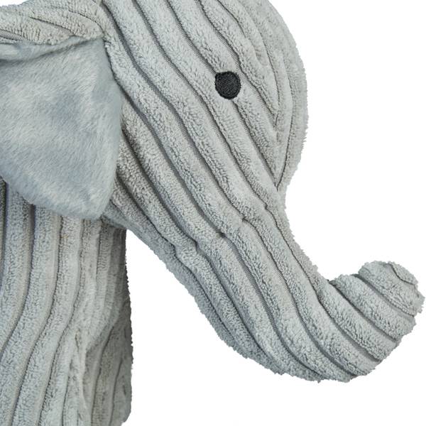 Türstopper Elefant Grau - Polyester - 14 x 22 x 38 cm