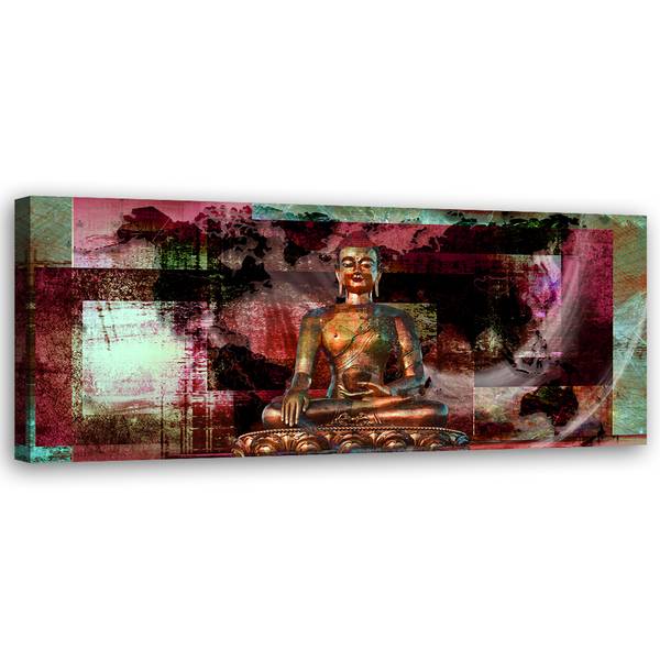 Tableau déco statue de bouddha 120 x 40 cm