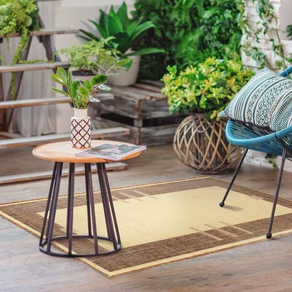 Tapis COTTAGE Marron - Textile - 60 x 60 x 110 cm