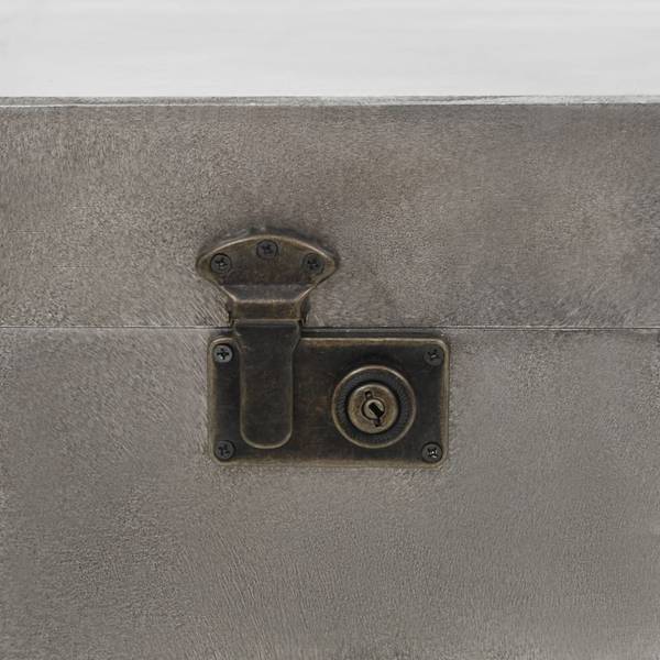 Table basse 245759 Argenté - Aluminium - 51 x 48 x 102 cm