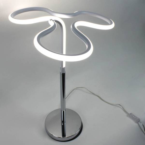 Lampe CLOVER Gris - Matière plastique - 38 x 66 x 38 cm