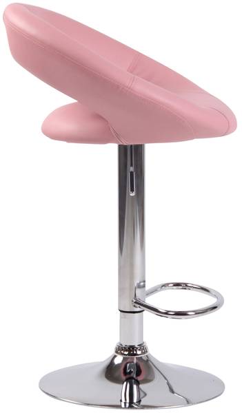 Tabouret de bar Olinda Rose foncé - Argenté