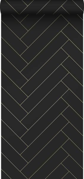 Tapete 139310 Schwarz - Fleece - 53 x 1005 x 53 cm