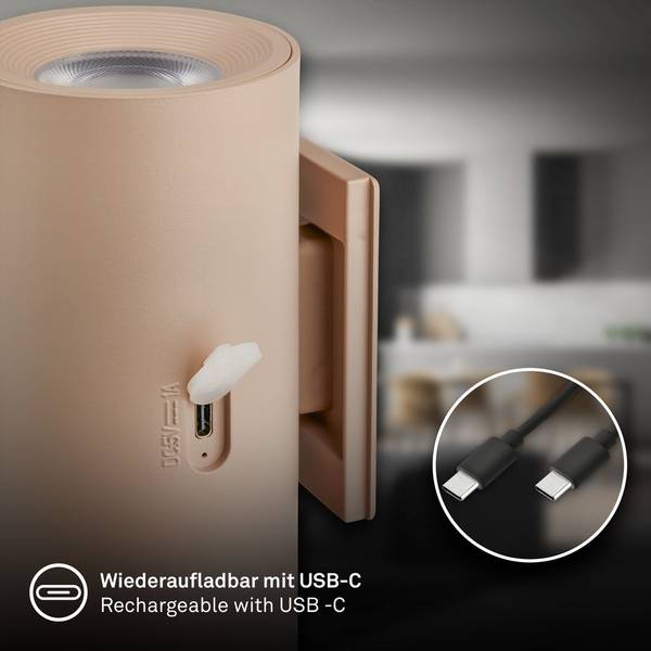 Akku Wandleuchte 3942011 Beige