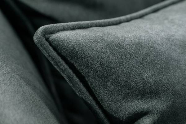 Ecksofa CLAN Grau - Polyester - Samt - 320 x 90 x 110 cm