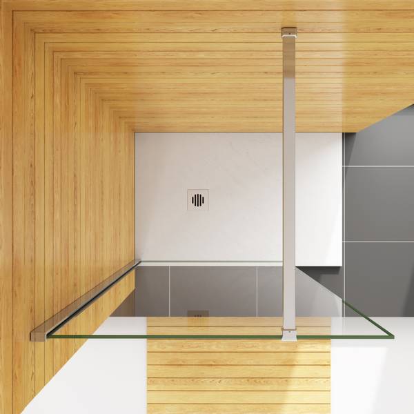 NANO Duschabtrennung Duschwand Sicherheitsglas - 160 x 200 x 1 cm