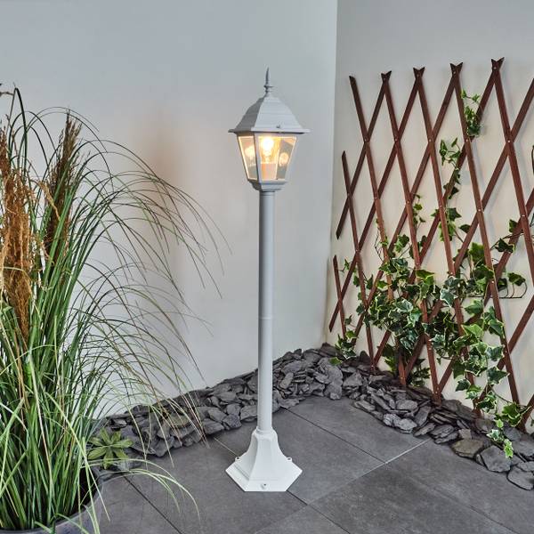 Wegeleuchte Quartucciu Durchsichtig - Weiß - 20 x 33 x 22 cm