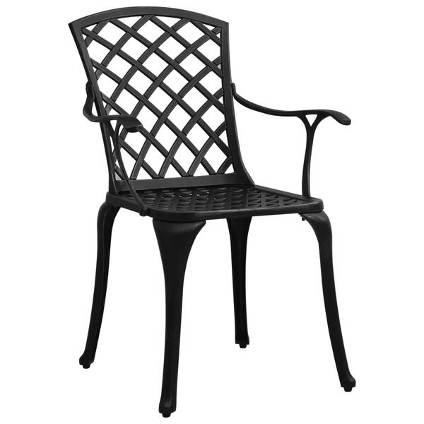 Bistroset 3011685-2 (5-teilig) Schwarz - Aluminium - 90 x 73 x 90 cm