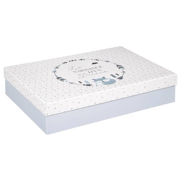Coffrets cadeaux avec motif Lisk Bleu - Papier - 9 x 27 x 38 cm