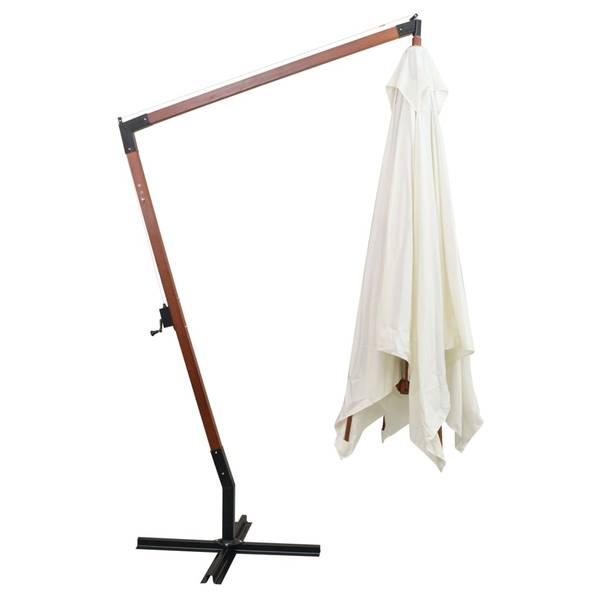 Ampelschirm D723 Weiß - 300 x 280 x 300 cm