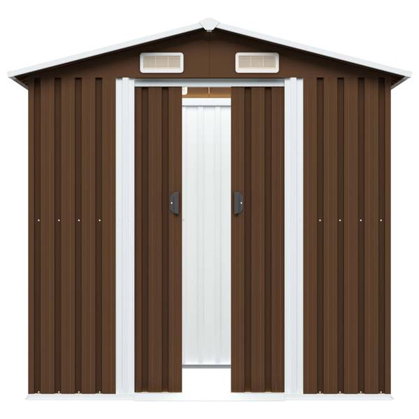 Gartenlaube 3000019 Braun - Stahl - 132 x 186 x 204 cm
