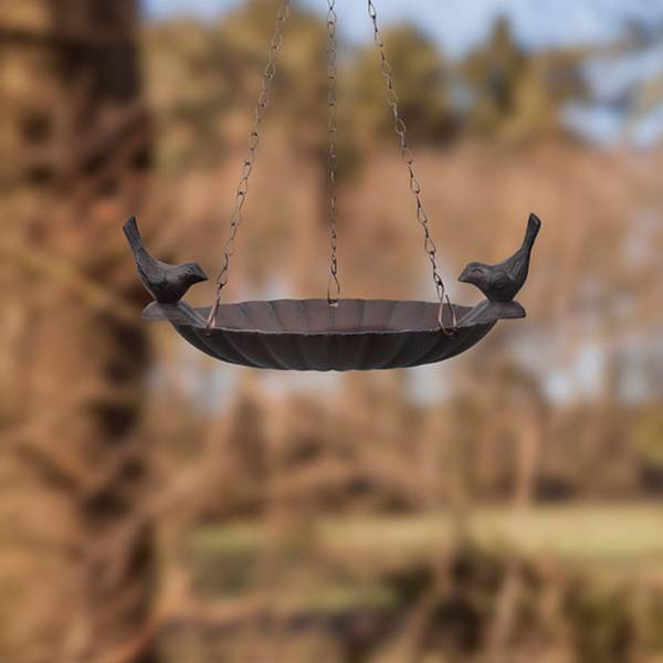 Vogeltränke FB377 Braun - Metall - 21 x 32 x 20 cm