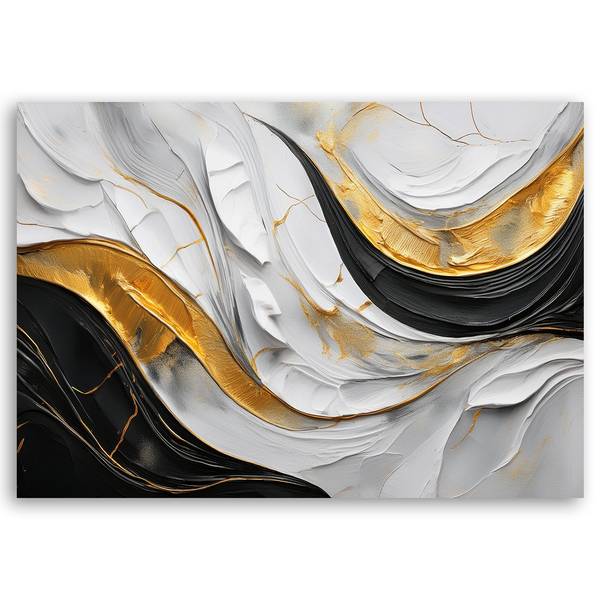 Wandbild wellen abstraktion glamour 60 x 40 cm