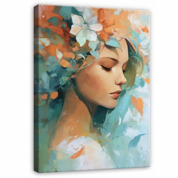 Leinwandbild Frau 40 x 60 x 2 cm