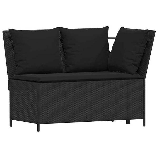 Garten-Lounge-Set 3044381-6 (3-teilig) Schwarz