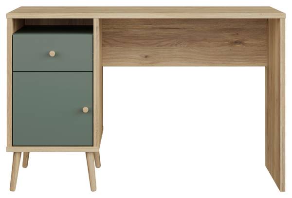 Schreibtisch WHENUA Braun - Grün - Holzwerkstoff - 120 x 77 x 53 cm