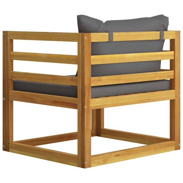 Garten-Lounge-Set 3009697-23 10-teilig Grau - Polyester - Akazie - 68 x 29 x 68 cm