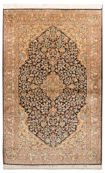Orientteppich Premium Blau - Seide - 93 x 1 x 153 cm