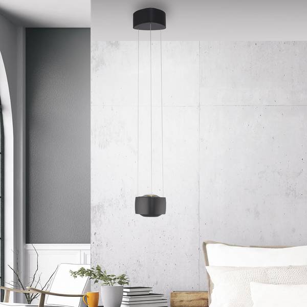 LED Pendellampe Q-STRETTO Schwarz
