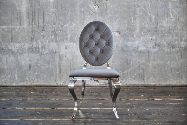 Esszimmerstuhl LINDA Velvet Grau