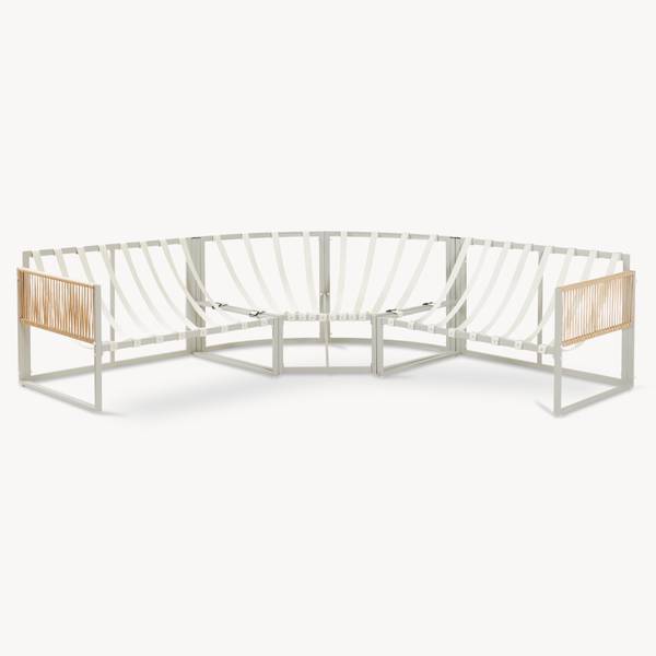 Gartenmöbelset Karg 2-tlg. Beige - Braun