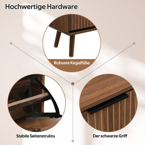 Schuhschrank  Astraios Ⅱ Walnuss Dekor