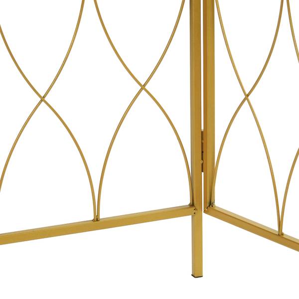 Raumteiler Lounge, 3tlg. Gold - Metall - 120 x 170 x 1 cm