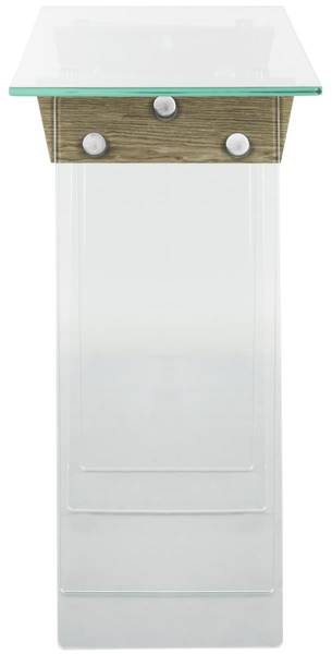 Akzenttisch ANGELE Beige - Massivholz - 40 x 75 x 120 cm
