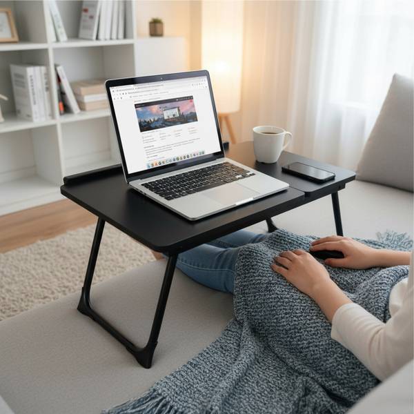 Höhenverstellbarer Laptoptisch Schwarz