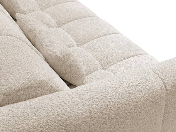 Canapé convertible RETUNA Beige - Textile - 208 x 90 x 200 cm
