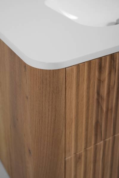 Badezimmerschrank Rhein IV Braun - Gold - Holzwerkstoff - 61 x 64 x 44 cm