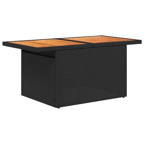Salon de jardin 3037096-4 (lot de 7) Noir - Crème
