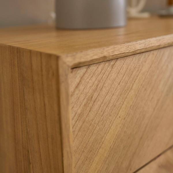 Kommode PACÔME Beige - Massivholz - 120 x 83 x 40 cm